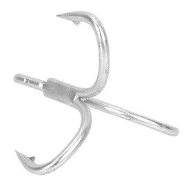 Fishing Hooks, Fishing Hook Sharpened Barbed High Strength Metal Treble Hooks Fishhook (10pcs*1/0#) Fishing Treble Hooks