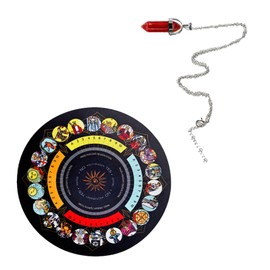 ideamall Dowsing Mat Divination Tarot Cloth Goods Pendulum Set