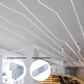 KSIBNW Connector for 230 V LED Neon Strips (SMD 2835), 1 x LED Strip Corner Connector, 1 x LED Strip Direct Connector, 5 x Pin