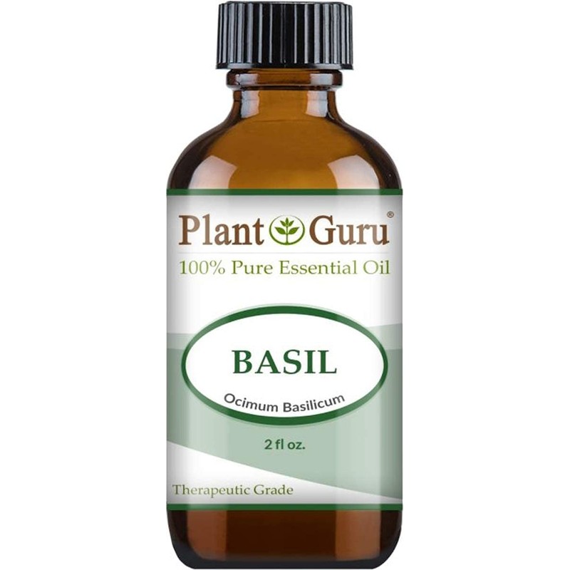 Basil Essential Oil 2 oz 100% Pure Undiluted Therapeutic Grade.