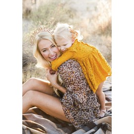 Mother's Day Gift Rhinestone BEST MOM EVER Headband Shiny Crystal BEST MOM EVER Letter Tiara Crown Hair Hoop for Mama Birthday Mother’s Day Holiday Party Decoration