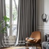 Lazzzy Grey Velvet Curtains Thermal Insulated Curtains 96 Inch Lenth