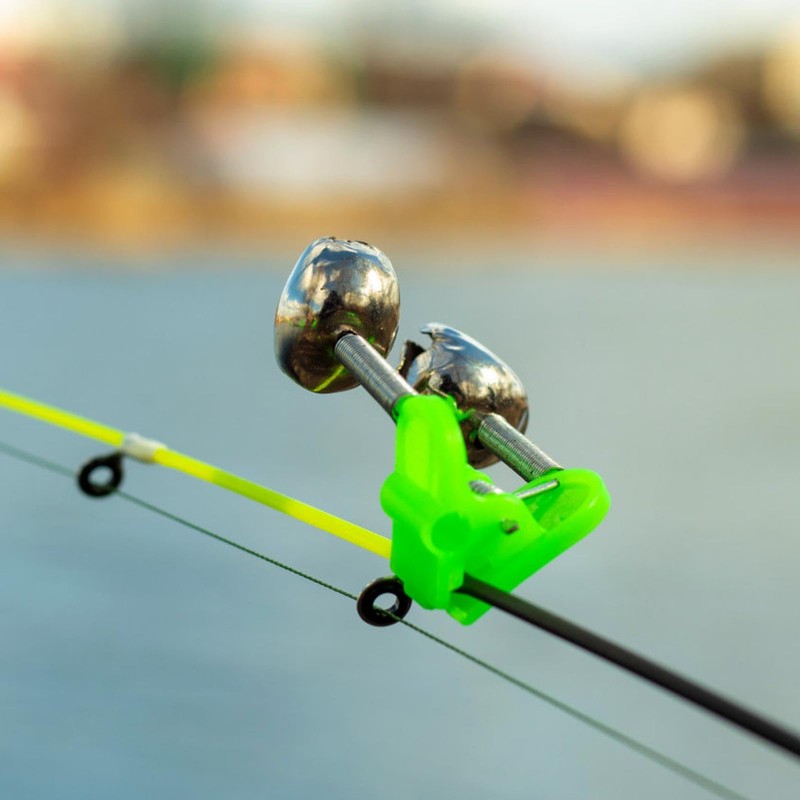 Fishing Pole Bells Clamp, Fish Bite Alarm 5 Fishing Pole