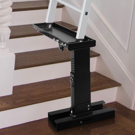 Heavy-Duty Ladder Extender Pro, Adjustable Height/Length Ladder Stabilizer, 29.9"x5.3" Platform Ladder Leveler, Non-Slip Design Extension Ladder Stabilizer for Single and Extension Ladders