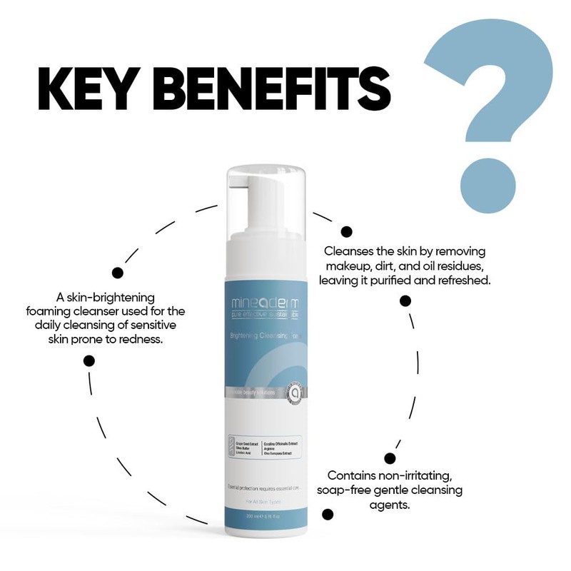Mineaderm Brightening Cleansing Foam 200ml