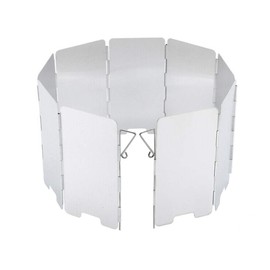 Mintice 9 Plate Outdoor Aluminium Wind Protection Foldable Windscreen Camping Stove Burner Windshield Outdoor Camping Hiking Stove Picnic BBQ Cooking Gas Stove Windproof