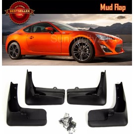 SDeelCase 4 Pcs F&R Splash Rock Guard Mud Flap Fit 12-20 Scion FRS AE86 Subaru BRZ GT86