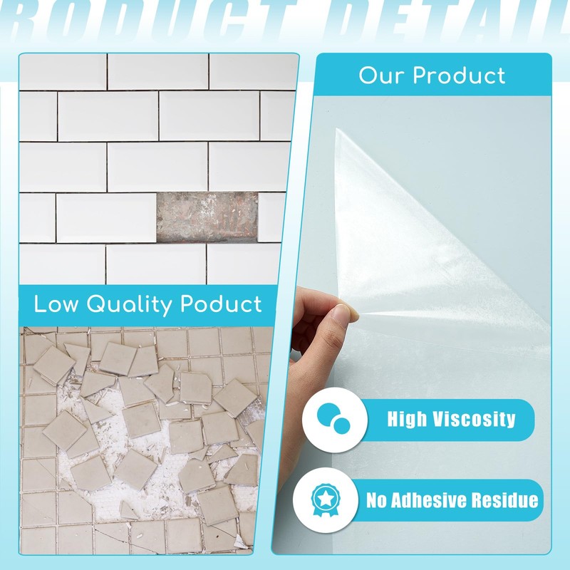 Innconee 12 x 200 Inch Adhesive Tile Mat Double Sided