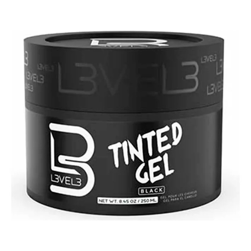 Gel Con Tinte Negro Level3 Cubre Cana Color Y Fijación