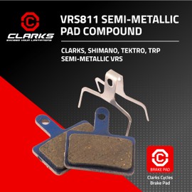 Clarks Gold Shimano Deore (BR-M515, M475, M525, M465, M495), Auriga COMP, AQUILA, CLARKS S2 Disc Brake Pads Semi Metalic