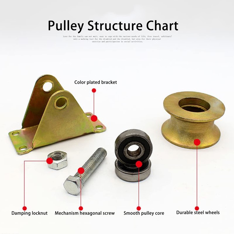 Pack of 2 Sliding Gate Wheels, 50 mm Sliding Gate