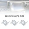eMagTech 10Pcs Kitchen Sink Clips Kitchen Sink Fixing Clips Brackets