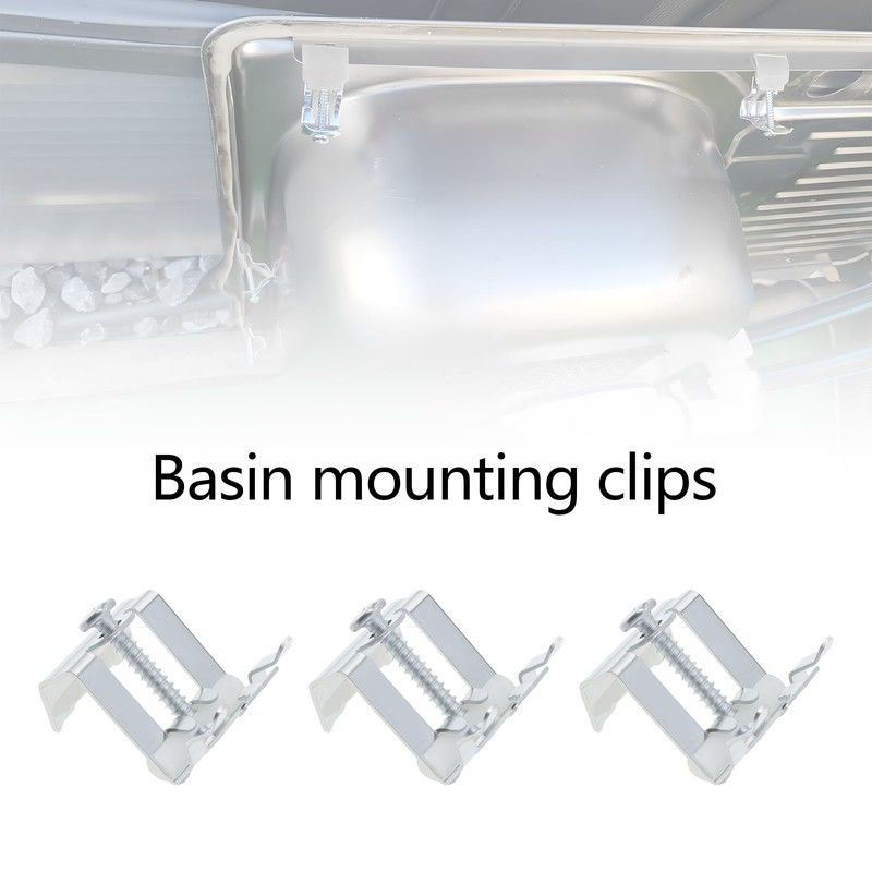 eMagTech 10Pcs Kitchen Sink Clips Kitchen Sink Fixing Clips Brackets