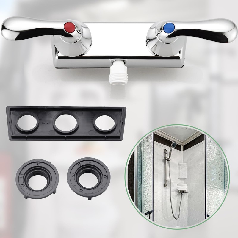 RV Shower Faucet, 4" RV Camper Shower Faucet Valve Diverter