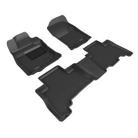 3D MAXpider Custom Fit Kagu Floor Mat (Black) Compatible with Toyota 4 Runner 5-Seat 2014-2024 - Full Set