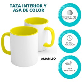 Taza Perzonalizada | Taza para Regalo | Taza Sublimada | Cerdito | Taza Interior Y Asa De Color | Varios Colores | PIXTREATS | Negro