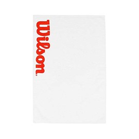 Wilson Unisex Wilson Court Towel White Red White Red, White Red, NS UK,75.00 x 50.00 cms