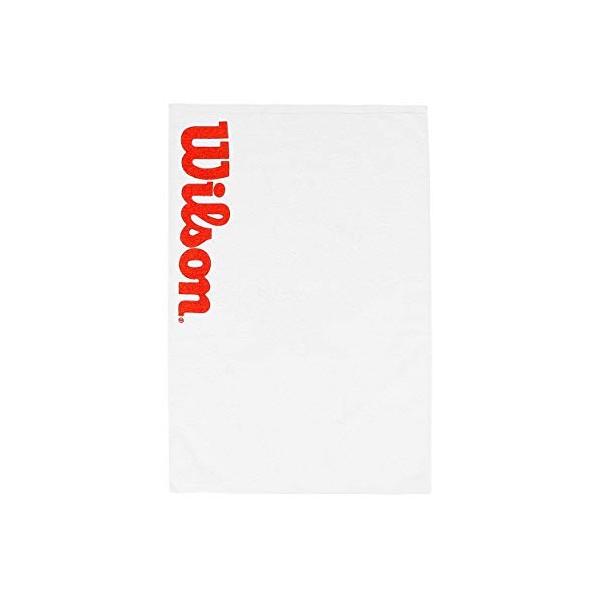 Wilson Unisex Wilson Court Towel White Red White Red, White Red, NS UK,75.00 x 50.00 cms