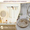 Jewelry Holder Organizer Wall: 12" Wavy Necklace Storage Rack, Anti-Scratch