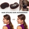 Vouchmind 3PCs Volumizing Hair Sponge Inserts with Puff Cushion Clips
