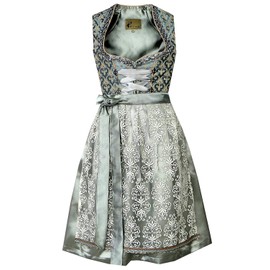 Alte Liebe 2pcs Oktoberfest Dress Women's German Dirndl Dress Silver Blue A373 /34