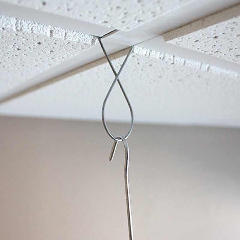 TSJ Suspended Ceiling Hooks with Clip for Teachers Hanging in