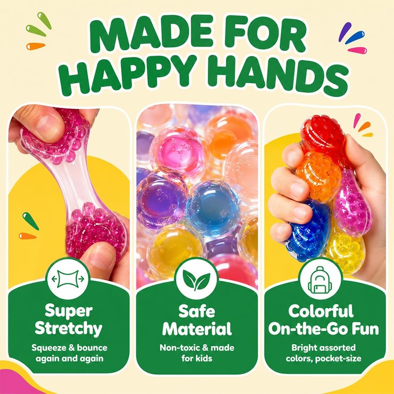 MLRUQRX 10 Pezzi Palline Antistress Squishy - Regalini Fine Festa
