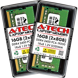 A-Tech 16GB (2x8GB) RAM Replacement for CT2K8G4SFS824A | DDR4 2400MHz PC4-19200 (PC4-2400T) CL17 SODIMM 1Rx8 1.2V Non-ECC SO-DIMM 260-Pin Laptop, Notebook Memory Modules
