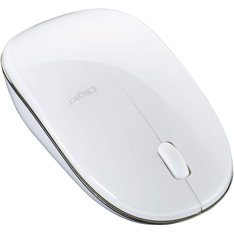 Digio2 MUS-BKT154NW Bluetooth Mouse Thin 3 Button Blue LED White