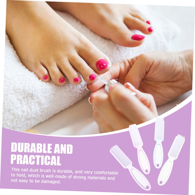 Healeved Nail Art Brush Set 8pcs Nail Scrub Brush for