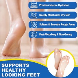 Crema de urea 60% con ácido salicílico 2% urea en barra para el cuidado de pies, crema de pies para pies secos agrietados, talones, rodillas, manos, c