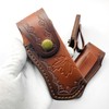 Leather Knife Sheath,Carry Snap Case for Pocket Folding Knife Pouch