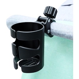 Drink Holder for Pushchairs, Universal Drink Holder for Bicycle, Bottle Holder, Water Cup Holder for Trolleys, Mountain Bikes, Wheelchair, Bicycle, Coffee Holder, Pushchair Cup Holder