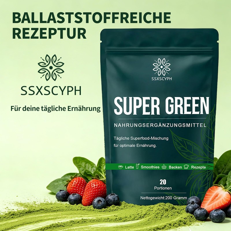 Green Helper Detoxification Powder, 200 g with 10 g Spoon,