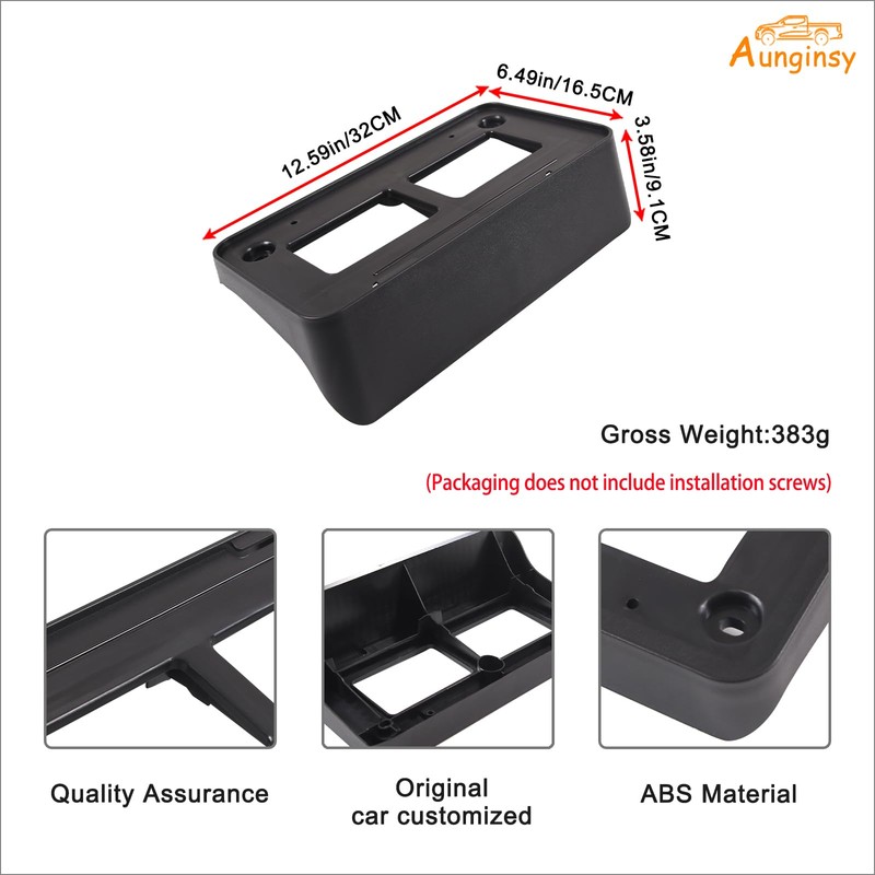 Car Front License Plate Frame Bracket Compatible with Toyota Tundra