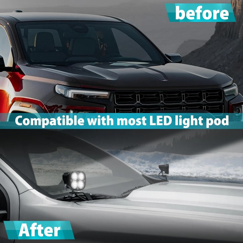 TECHPICCO Ditch Light Bracket Compatible with Chevy Colorado/GMC Canyon 2023