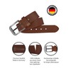 Cartvelli Premium Men's Leather Belt Made in Germany with Gift
