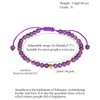 Jewboo Star Plated 14k Gold Amethyst Crystal Jewelry for Women