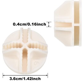 32 Pieces Cube Connectors Plastic Storage Wire Cube Organizer ABS Connectors for Modular Closet Storage Organizer and Wire Shelf (White)