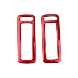 YOUTOOCAR 2PCS B-Pillar Rear AC Vent Trim Covers Compatible with Kia EV6 2021-2024 Accessories (Red)