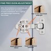 4 Pack Half Overlay Soft Close Cabinet Hinges 105° Frameless