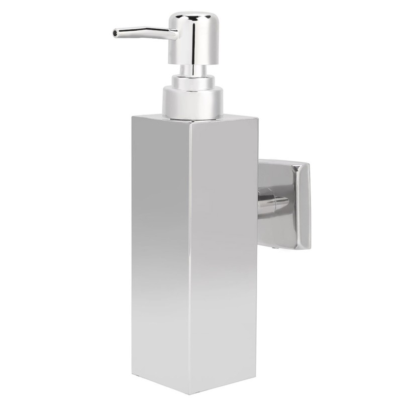 Wall Mounted Stainless Steel Square Manual Hand Liquid Soap Lotion
