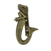 Zeckos Enchanting Antique Bronze Finish Cast Iron Mermaid Door Knocker