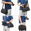 FOSOTO Camera Bag, Waterproof Shockproof Camera Case, Large Capacity Camera