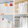Uiifan 24 Pcs Thanksgiving Shower Curtain Hooks Autumn Shower Curtain