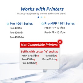 INK E-SALE 148X 148A Toner Cartridge Black (with Chip) High Yield Compatible Replacement for HP 148A 148X W1480A W1480X for HP Laserjet Pro 4001n 4001dn 4001dw MFP 4101fdn 4101fdw Printer (2 Pack)