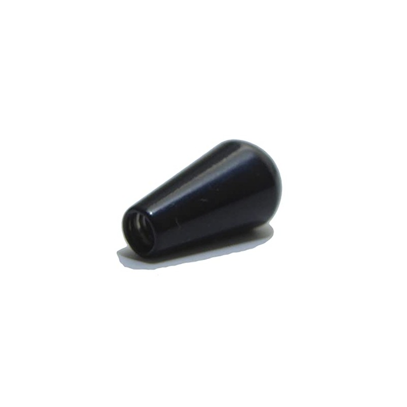 Black Guitar pickup toggle switch tip 3.5mm thread solid steel