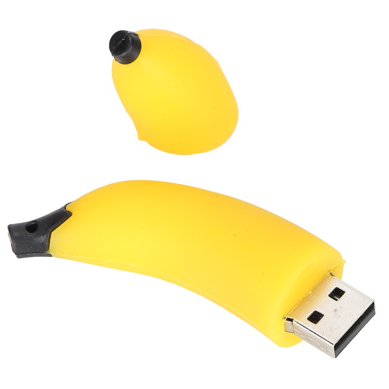 USB Flash Drive Cute Cartoon Banana Shape Thumb Drives for