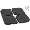 Simple Deluxe 4pcs 176lb Capacity Cantilever Offset Patio Umbrella Base