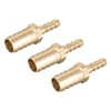 sourcing map Brass Reducer Barb Hose Connector Adapter 12 mm